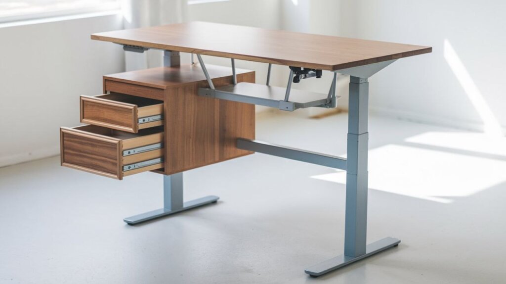 Why a Stand Desk with Drawers Boosts Productivity in 2024
